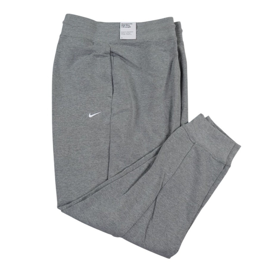 Nike Joggers Womens XXL Gray Standard Fit High Rise 7/8 Training Therma-Fit Logo